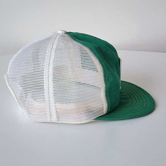 Vintage TD Bank Trucker Hat Mesh Patch Cap Snapback 80s Toronto Dominion Green - Picture 5 of 10